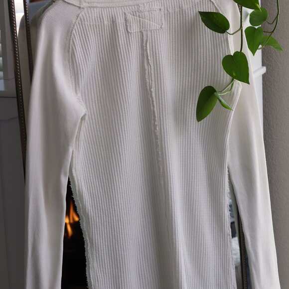 Care Free People FP Honey B Crew Neck White (Sz S) - Picture 6 of 6